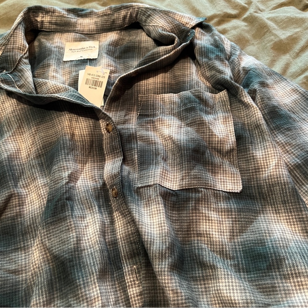 NWT Abercrombie Flannel Shirt